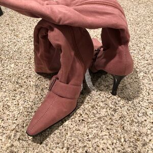 Knee High Faux Suede Boots Size 6